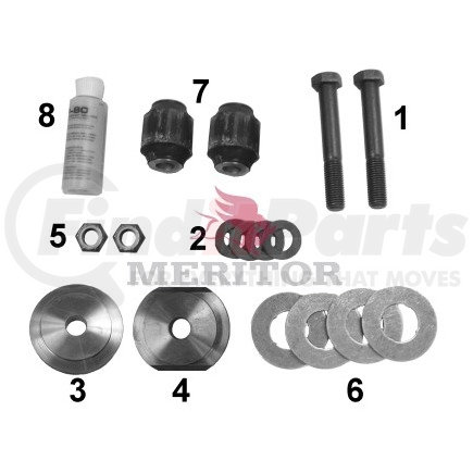 KIT11321 by MERITOR - Bolt Kit - Meritor Genuine Suspension Hardware - Bushing/Bolt Kit