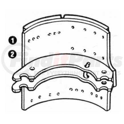 KIT8194ACL by MERITOR - KIT-SHOE & LNG