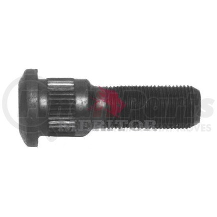 R005909R by MERITOR - Wheel Stud - 3/4-16 UNF-2A Metric Thread Size, Round Head Style