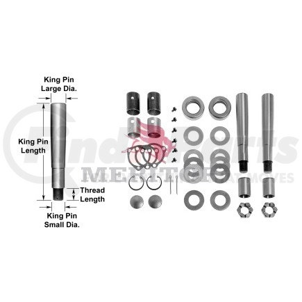 R200234 by MERITOR - Steering King Pin Kit - with Bronze Ream Bushing