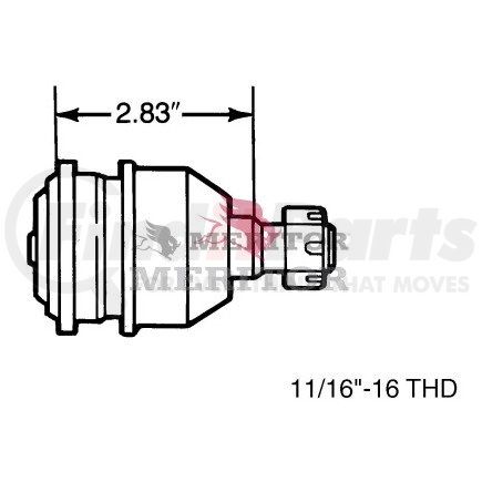 R240104 by MERITOR - BALL JOINT