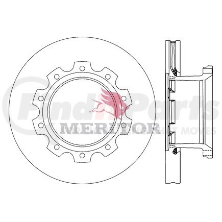 M44D76613 by MERITOR - ROTOR