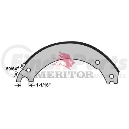 XS5404515F3 by MERITOR - REMAN SHOE