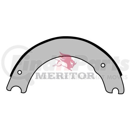 XSR3011443E by MERITOR - Remanufactured Drum Brake Shoe - Lined