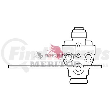 S4640060020 by MERITOR - Suspension Self-Leveling Valve - Aluminum, 90 degree, M12 x 1.5, with Lever