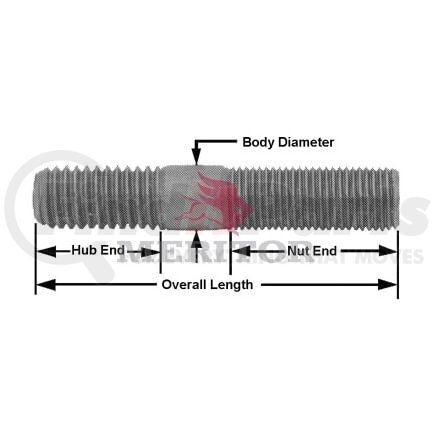 Meritor SC718 AXLE HARDWARE - STUD