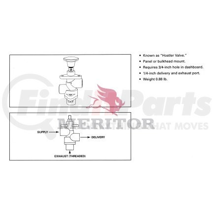 RKN20010 by MERITOR - AIR SYS - VALVE, CONTROL