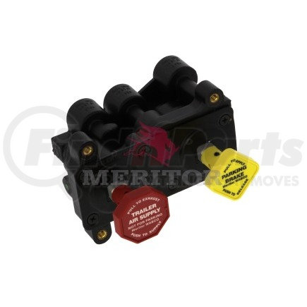 RKN20611 by MERITOR - Air Brake Manifold Control Valve - 1/4-20 UNC-2B, Horizontal Knob, 1/4 in. Ports