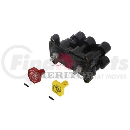 RKN20606 by MERITOR - Air Brake Manifold Control Valve - 1/4-20 UNC-2B, Horizontal Knob, 1/4 in. Ports