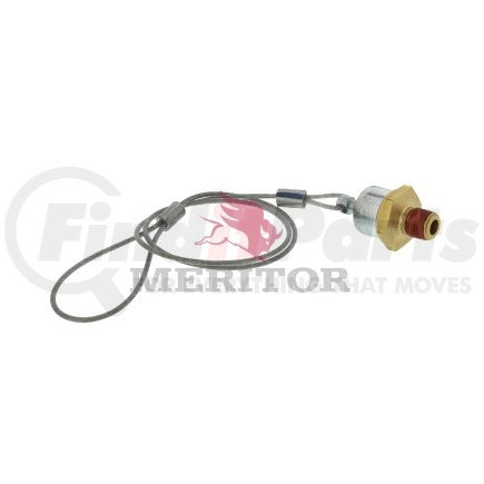 R12102 by MERITOR - Air Brake Reservoir Drain Valve - Manual, with 18 inches Cable