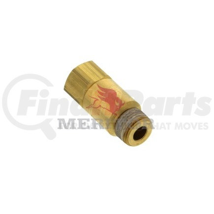 RKN23000 by MERITOR - Air Brake Single Check Valve - 1/2 in. Inlet/Outlet, 2.47 in. Length, Style 1 Heavy Duty