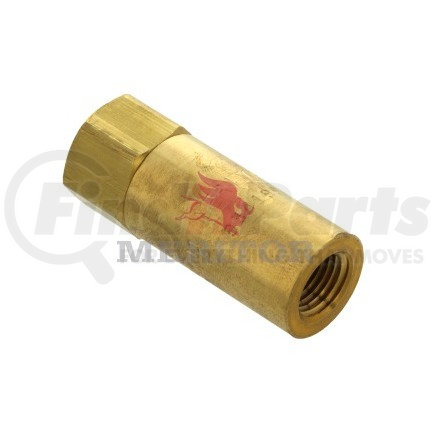 RKN23080 by MERITOR - Air Brake Single Check Valve - 1/4 in. Inlet/Outlet, 1.85 in. Length, Style 3 Standard-2 Female