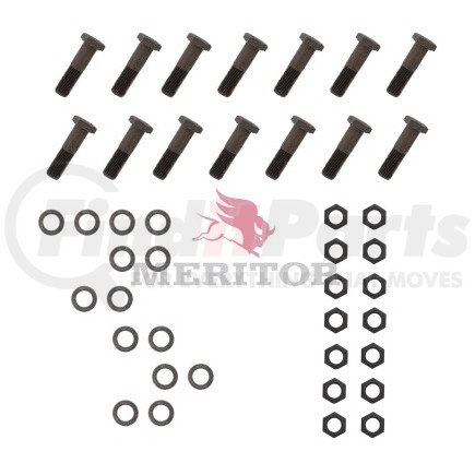 KIT 944 by MERITOR - Axle Bolt Kit - includes (16) Bolts, (16) Washers, and (16) Lock Nuts