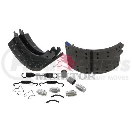 KMG24707QP by MERITOR - Drum Brake Shoe and Lining Kit - 7.00" Width, Platinum Shield III Coating, for 16.50" Brake