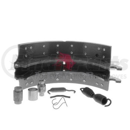 XKEG4702QP by MERITOR - Remanufactured Drum Brake Shoe Kit - Lined, with Hardware