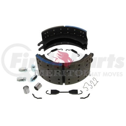 XKMG24515Q by MERITOR - Drum Brake Shoe Kit - 7.00" Width, Platinum Shield III Coating, for 16.50" Brake