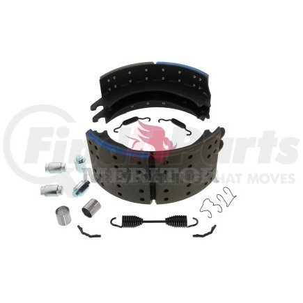XKMG24515Q by MERITOR - Remanufactured Drum Brake Shoe Kit - Lined, with Hardware