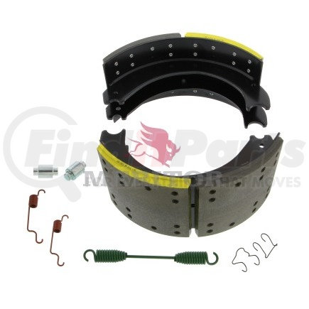 XKEG24709E1 by MERITOR - Drum Brake Shoe Kit - ES I Brake, 16.50" Dia., 7.00" Width, Black Dip Coating