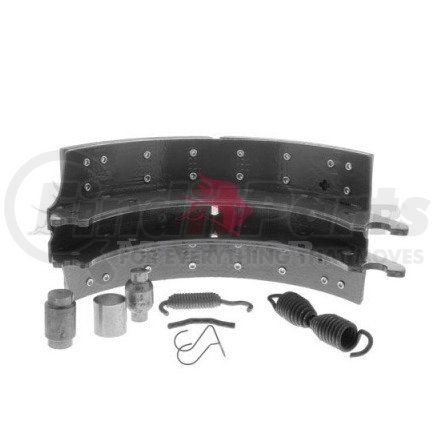 XKMG2L1308Q by MERITOR - Drum Brake Shoe Kit - 4.00" Width, Platinum Shield III Coating, for 15.00" Brake