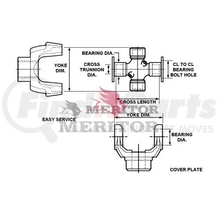 R677X by MERITOR - 1760 HALF-ROUND