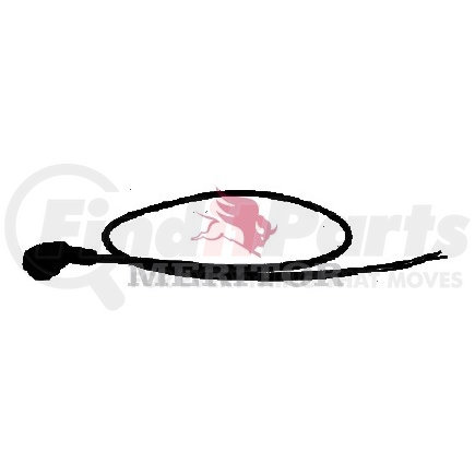 S4495320090 by MERITOR - ABS Tractor Coiled Cable - 3-Pole Bayonet Connector, Blunt-Cut End, 0.90 m Length