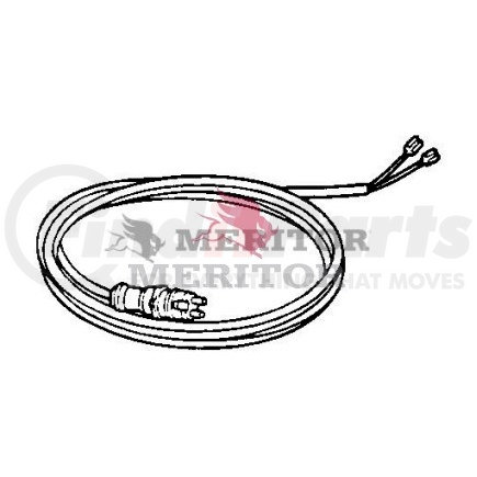 S8945900102 by MERITOR - ABS Wheel Speed Sensor Cable - 118.11 in. Length, Straight