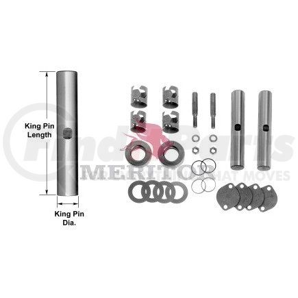Meritor R200002 Steering King Pin Repair Kit Steering King Pin Repair Kit