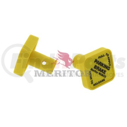 RKN20901 by MERITOR - Air Brake Valve Control Knob - Yellow, 3/8 in. Shaft, for Pin Type Push-Pull Valve