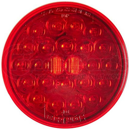 4050-P by TRUCK-LITE - Brake / Tail / Turn Signal Light - Pl-3, 12V, Signal-Stat, Red Round, 24 Diode Poly Bag