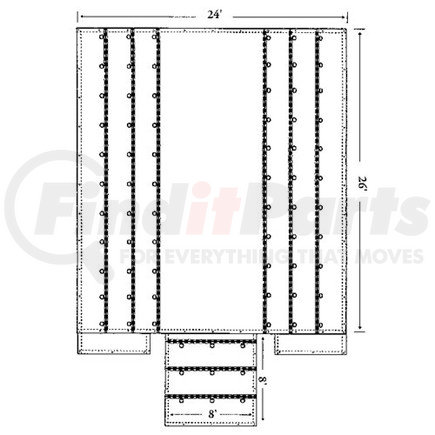 SLLW-8-BK by HARP TARP & SONS - Standard Lumber Tarp - Black