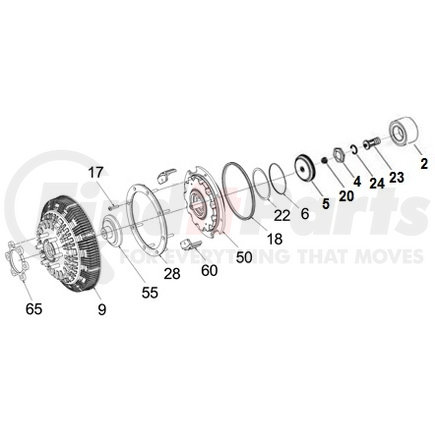 995582 by HORTON - DM Advantage On/Off Fan Drive Repair Kit