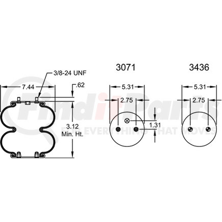 W013587659 by FIRESTONE - AIR SPRING