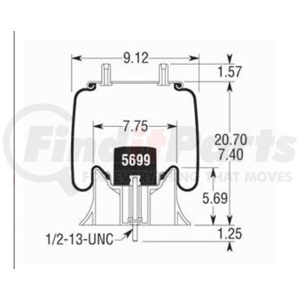 W013589626 by FIRESTONE - AIRSPRING