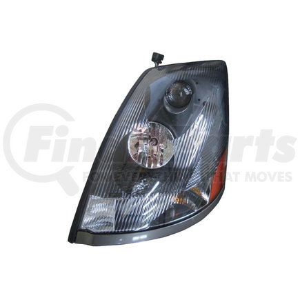373-1118LXASD2 by MAXZONE AUTO PARTS CORP - Headlight Assembly - Driver Side Left Hand For 04-15 Volvo VN II - DARK LENS