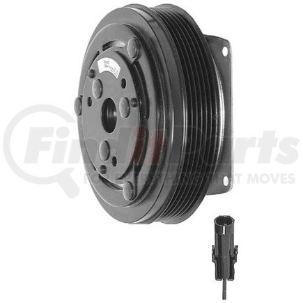 02-0804 by MEI - Truck Air CCI / Blissfield / York  Style Clutch, Poly 6, 12V, 5-7/8" Diameter