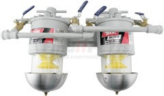 200-MMV by BALDWIN - Fuel Water Separator Filter - Manifolded with Shut-Off Valves U.L. Listed