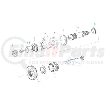 4302041 by EATON - Mainshaft Splitter Gear - Auxiliary