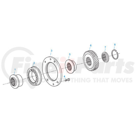 K-3339 by EATON - Basic Overhaul Kit - w/ Snap Rings, O-Rings, Bearings, Springs, Instructions