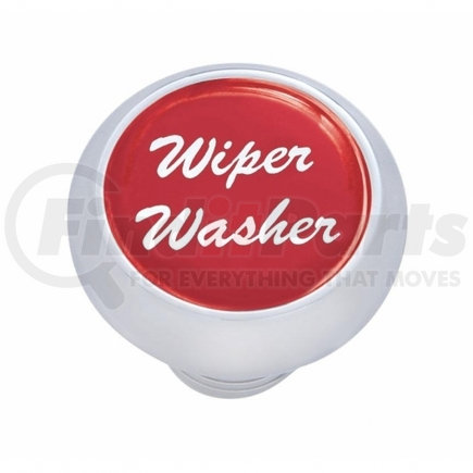 23458 by UNITED PACIFIC - Dash Knob - Small Deluxe with "Wiper/Washer" Red Glossy Sticker