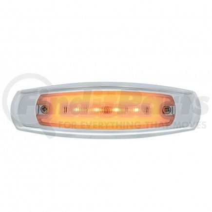 36982 by UNITED PACIFIC - Clearance Light - 4 LED, Rectangular, "GLO" Light, Amber LED, Clear Lens