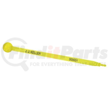 JJ Keller 7356 OctoLockâ„¢ Plastic Ball-Type Seal Yellow Seal, Black Text - Stock