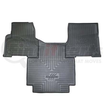 FKVOLVO1AB-MIN by MINIMIZER - Floor Mats - Black, 3 Piece, With Minimizer Logo, Auto Transmission, Front, Center Row, For Volvo