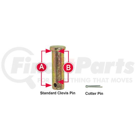 62116 by TECTRAN - Clevis Pin (Part Number: 2008-8LCP) (Representative Image)