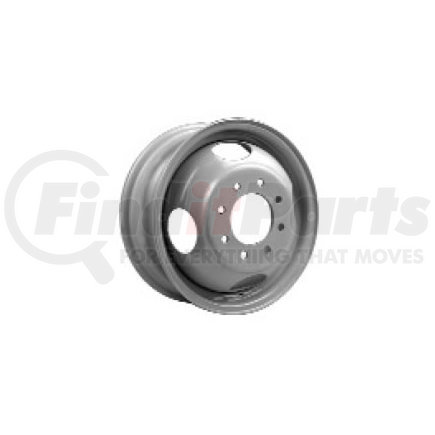 29587PKGRY21 by ACCURIDE - LTK Wheel - 16x6, 6K Load Capacity, Gray