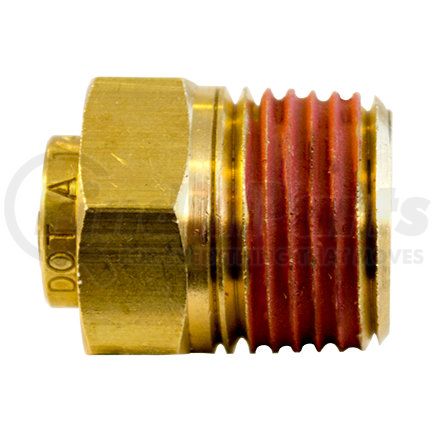 87068 by TECTRAN - Air Brake Air Line Connector Fitting - 1/2 in. Tube, 3/8 in. Thread, Push-Lock, Male