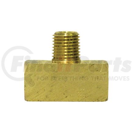 88049 by TECTRAN - Air Brake Air Line Thread Branch Tee - Brass, 1/2 in. Pipe Thread, Extruded