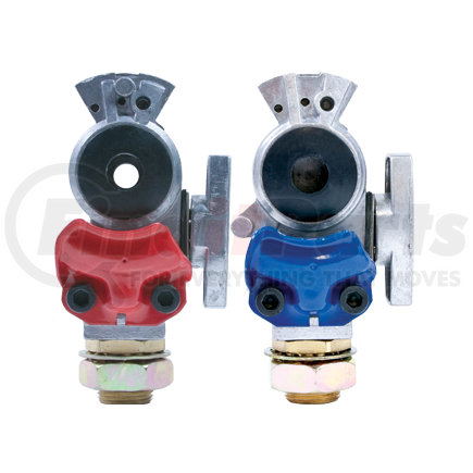 16231 by TECTRAN - Gladhand - Aluminum Casting, Knob Style Shut-Off, Service, with Nylon Tube Fitting