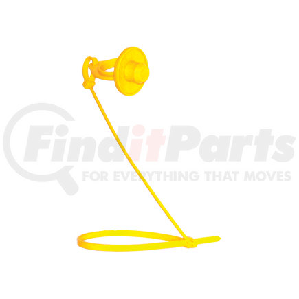 16055 by TECTRAN - Gladhand Pacifier - Yellow, Easily Attached, Prevents Dirt and Contaminants