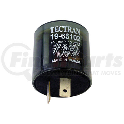 41001 by TECTRAN - Multi-Purpose Flasher - 12V, 20 AMP, 2 Prongs, 10 Lamps, Round