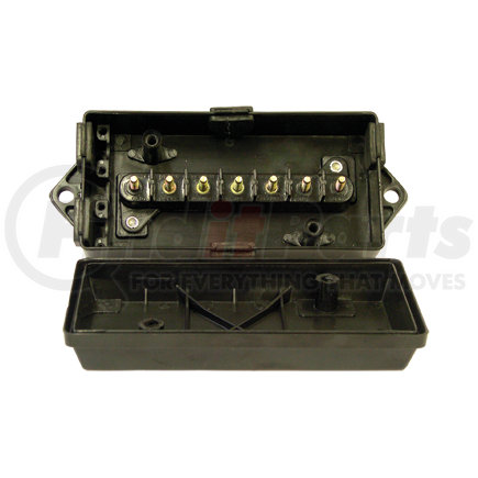 38013 by TECTRAN - Junction Box - Black, 7-Way, Heavy-Wall Design, with 7 Stud Terminal Strip